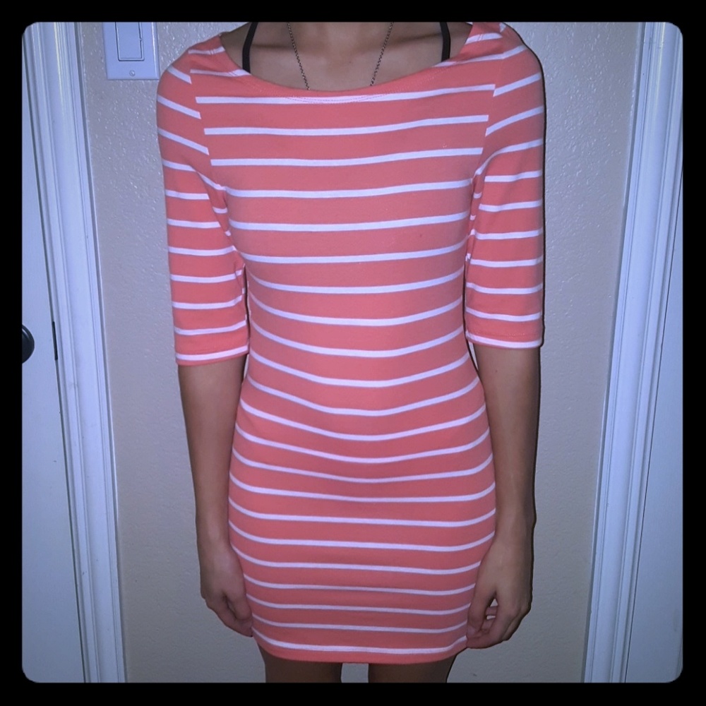 Stripped Fitted Dress